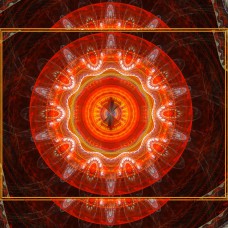 FRACTAL ART DESIGN GREETING CARD Mandala 16